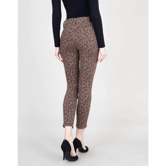Level 99 Size 27 Spiced Leopard High Rise Button Fly Skinny Ankle jeans - Picture 7 of 9